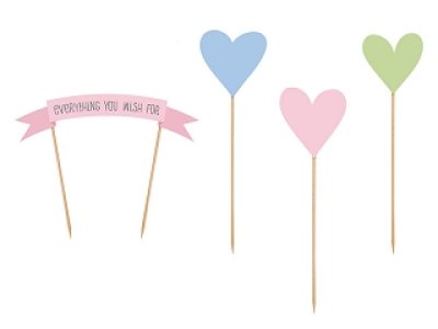 Pastelove Party Collection Cake Topper, 1 set