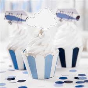 Little Plane Collection Cupcake Wrappers, Mix,6pc