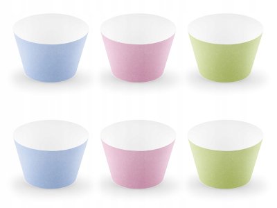 Pastelove Party Collection Cupcake Wrappers, Mix,6pc