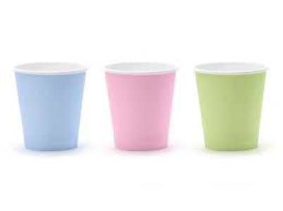 Pastelove Party Collection Pastelove Paper Cups, Mix,6 pcs