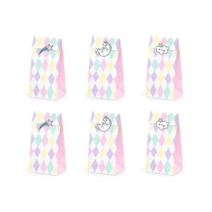 Unicorn Party Collection Treat Bags 6pc