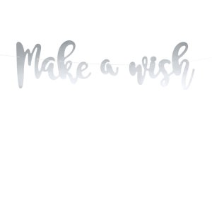 Unicorn Party Collection Banner Make a Wish-1Pc
