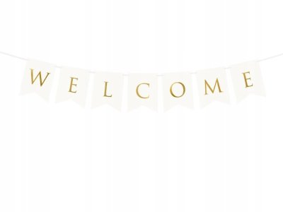 Banner Welcome, White,1pc