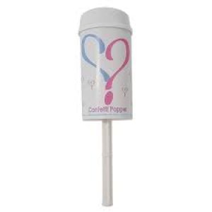 Gender Reveal Push Up Confetti Poppers pink 8pc
