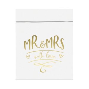 Paper Treat Bags Mr&Mrs,6Pc