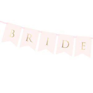 Banner Bride Groom, Light Pink, 1pc