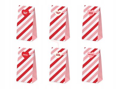 Sweet Love Party Collection Treat Bags 6Pc