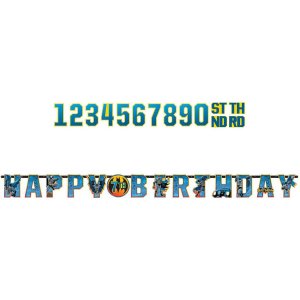 Batman Party Collection Jumbo Add-An-Age Letter Banner