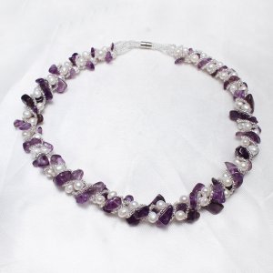 Pearl and Amethyst Necklace