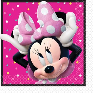 Minnie Mouse Party Collection Disney Happy Helpers Luncheon Napkins 16pc