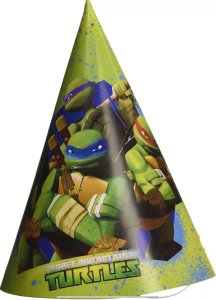 Ninja Turtles Party Collection Teenage Mutant Party Hats 6Pc