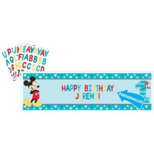 Mickey Mouse Party Collection Personalized Giant Banner Kit  1St Birthday