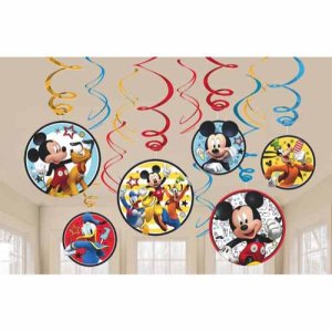 Mickey Mouse Party Collection On The Go - Swirl Decorations