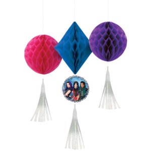 Descendants 3 Party Collection - Honeycomb Decorations