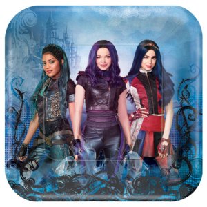 Descendants 3 Party Collection -Square Plates Big 8pc