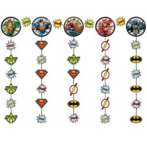 Justice League Party Collection String Hanging Decoration 5Pc