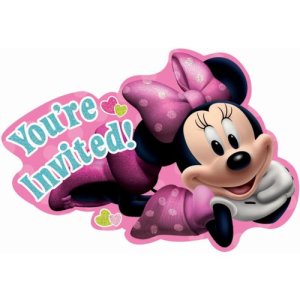 Minnie Mouse Party Collection Bow-Tique 8 Invitations 32pc