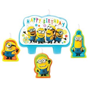 Despicable Me Party Collection Mini Candles 4Pc