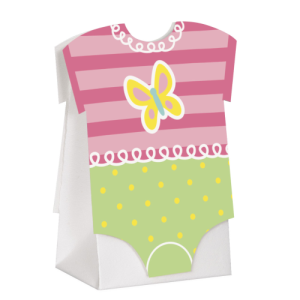 Baby Shower Party Collection Pink Dots Favor Boxes New 8pc