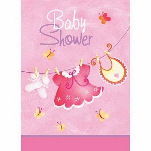 Baby Shower Party Collection Pink 8 Invitations 32pc