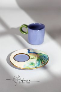 Blue Peacock Coffee Cup # 7