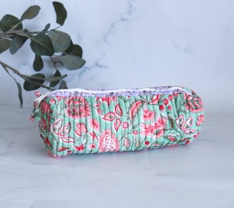Block Print Pencil Case Pouch