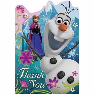 Frozen Party Collection Birthday Party 8 Thank You Cards