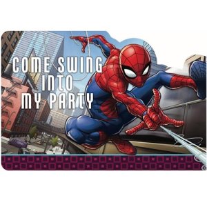 Spider man Party Collection Webbed Wonder Postcard 8 Invitations 32pc