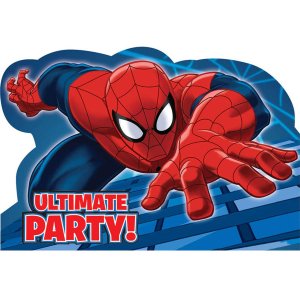 Spider man Party Collection 8 Invitations 32pc