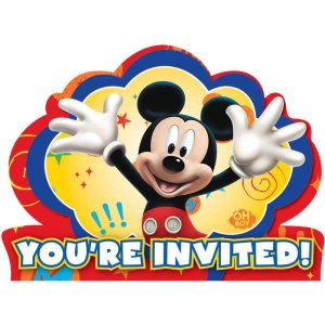 Mickey Mouse Party Collection Club House 8 Invitation 32pc