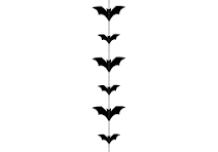 Garland Bats Halloween , Black, 1.5M