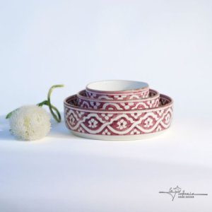 Pink Round Chabi Chid Bowls Set - L / M / S