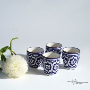 Majorelle blue Chabi Chic coffee cups set