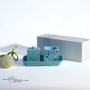 Baladi Mubkhar set -light blue