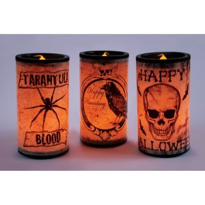 Halloween Party Collection Creepy Candles Led Assortment (Skull)