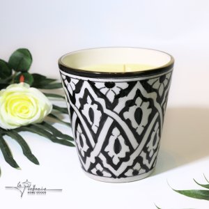 Black large conical candle