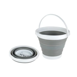 Voya 5L Folding Bucket - Grey - 