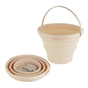 Voya 10L Folding Bucket - Beige - Beige