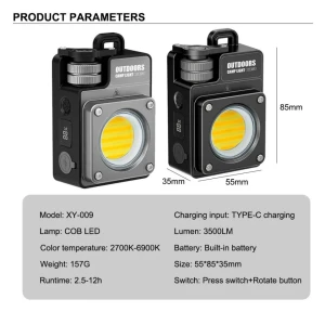 Multi-Functional Camping Light (Color Black)