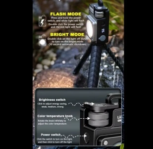 Multi-Functional Camping Light (Color Black)