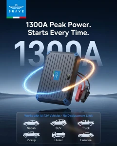 BRAVE BJS-13 1300A Super Capacitor Jump Starter (Turbo Edition)