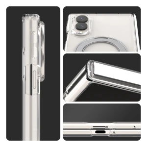 Araree Duple 360 Magsafe Stand Cover For Z Fold 8-Clear