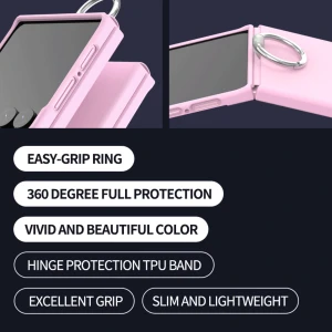 Araree Aero Flex Ring Cover For Z Flip 8-Pink