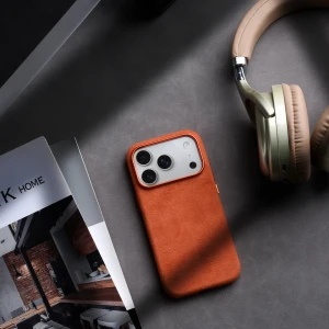 Melkco Alcantara Magsafe Case For Iphone 17 Pro 6.3 - Grey -