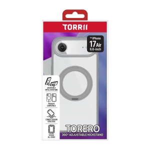 Torrii TORERO (Stand Case+MagSafe Compatible) for iPhone Air  (6.5”) - Gray-4895264800963