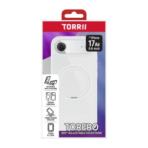 Torrii TORERO (Stand Case+MagSafe Compatible) for iPhone Air  (6.5”) - Clear-4895264800949