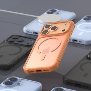 Arareee Duple Magsafe Armor Slim Case For iPhone 17 Pro Max- Orange