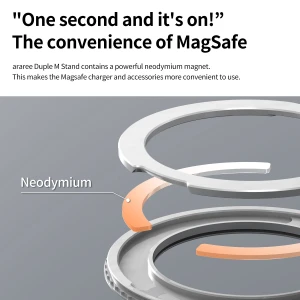 Araree Duple Magsafe Stand Case For Samsung Galaxy S26 Ultra -Clear