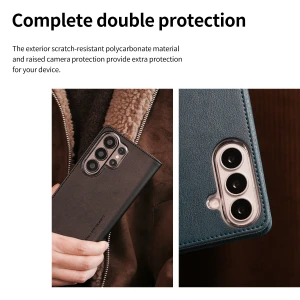 Araree Mustang Diary Case For Samsung Galaxy S26 Ultra -Ash Blue