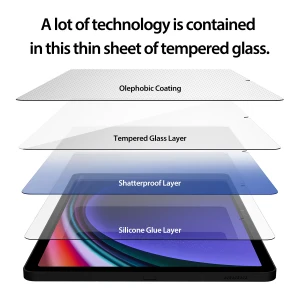 Araree Front Core Tempred Glass For Tab S10 Fe| S10 Lite |  S9 | S9 Fe|S8 - Clear (1Pcs)
